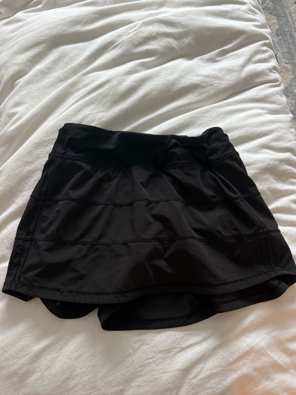 Lululemon Pace Rival Mid-Rise Skirt, Black, Size 4